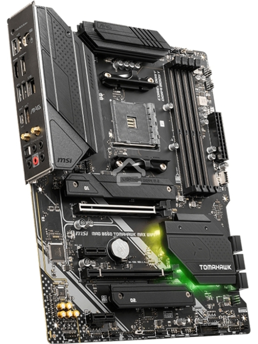Материнская плата MSI MAG B550 TOMAHAWK MAX WIFI, AM4, AMD B550, 4xDDR4, 6xSATA, 2xM.2, 1xPCI-E 4.0 x16, 1xPCI-E 3.0 x4, 2xPCI-E x1, 1xHDMI, 1xDP, 1x 2.5Gb LAN, 2xUSB-A 2.0, 2xUSB-A 3.2 Gen 1, 1xUSB-A 3.2 Gen 2, 1xUSB-C 3.2 Gen 2, 5x3.5 мм, 7.1, ATX