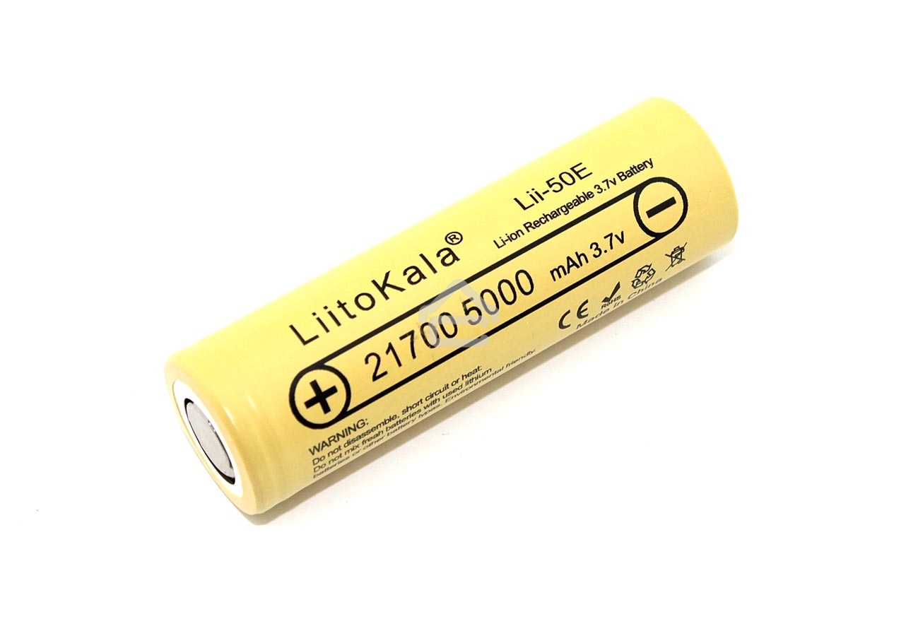 Аккумулятор LiitoKala Lii-50E 5000mAh, 3.7V типа 21700 Li-Ion