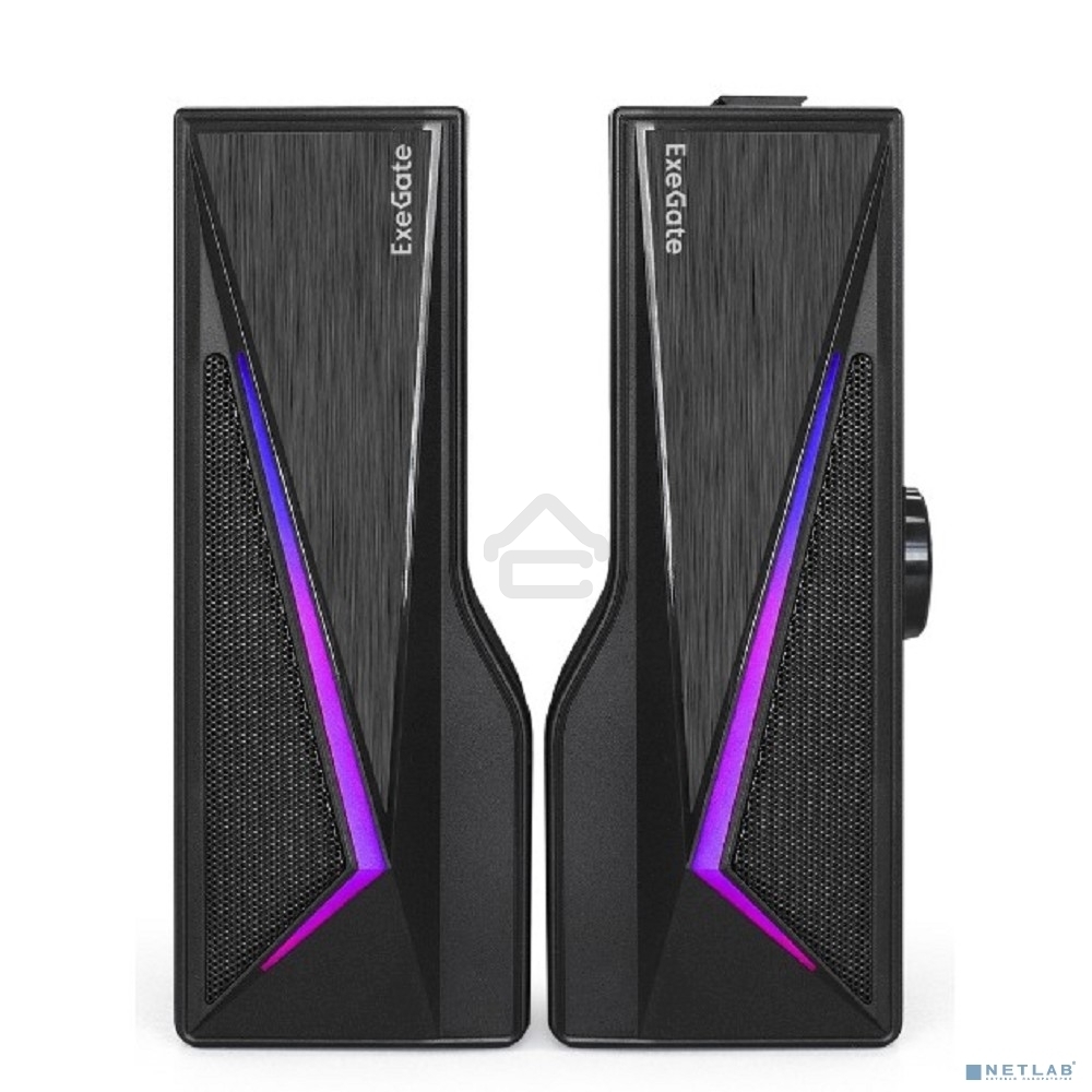 Саундбар-акустическая система 2.0 ExeGate Allegro 170 питание USB, Bluetooth, 2х3Вт (6Вт RMS), 60-20000Гц, черный, RGB подсветка