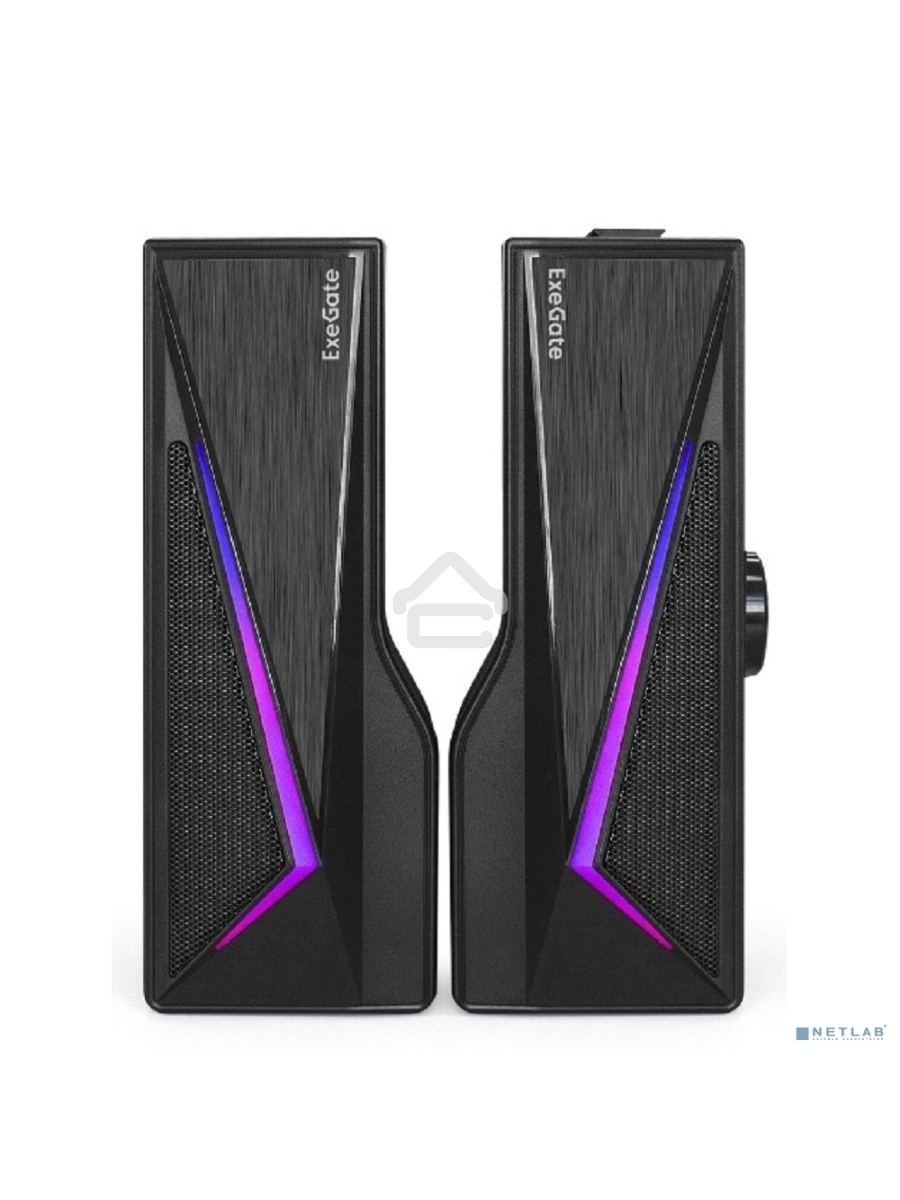 Саундбар-акустическая система 2.0 ExeGate Allegro 170 питание USB, Bluetooth, 2х3Вт (6Вт RMS), 60-20000Гц, черный, RGB подсветка