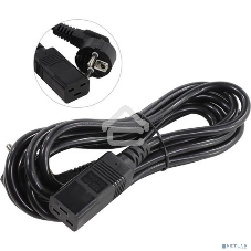 Кабель питания ExeGate Power PC19-3P (Евровилка Schuko->С19) VDE-250V-3*1.5-CU, черный, 16А, 3м