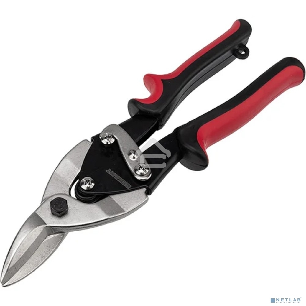 Ножницы по металлу левые Rexant 260 мм никелированные, двухкомпонентные рукоятки