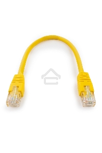 Патч-корд UTP Cablexpert кат.6, 0.25м, литой, многожильный (жёлтый)