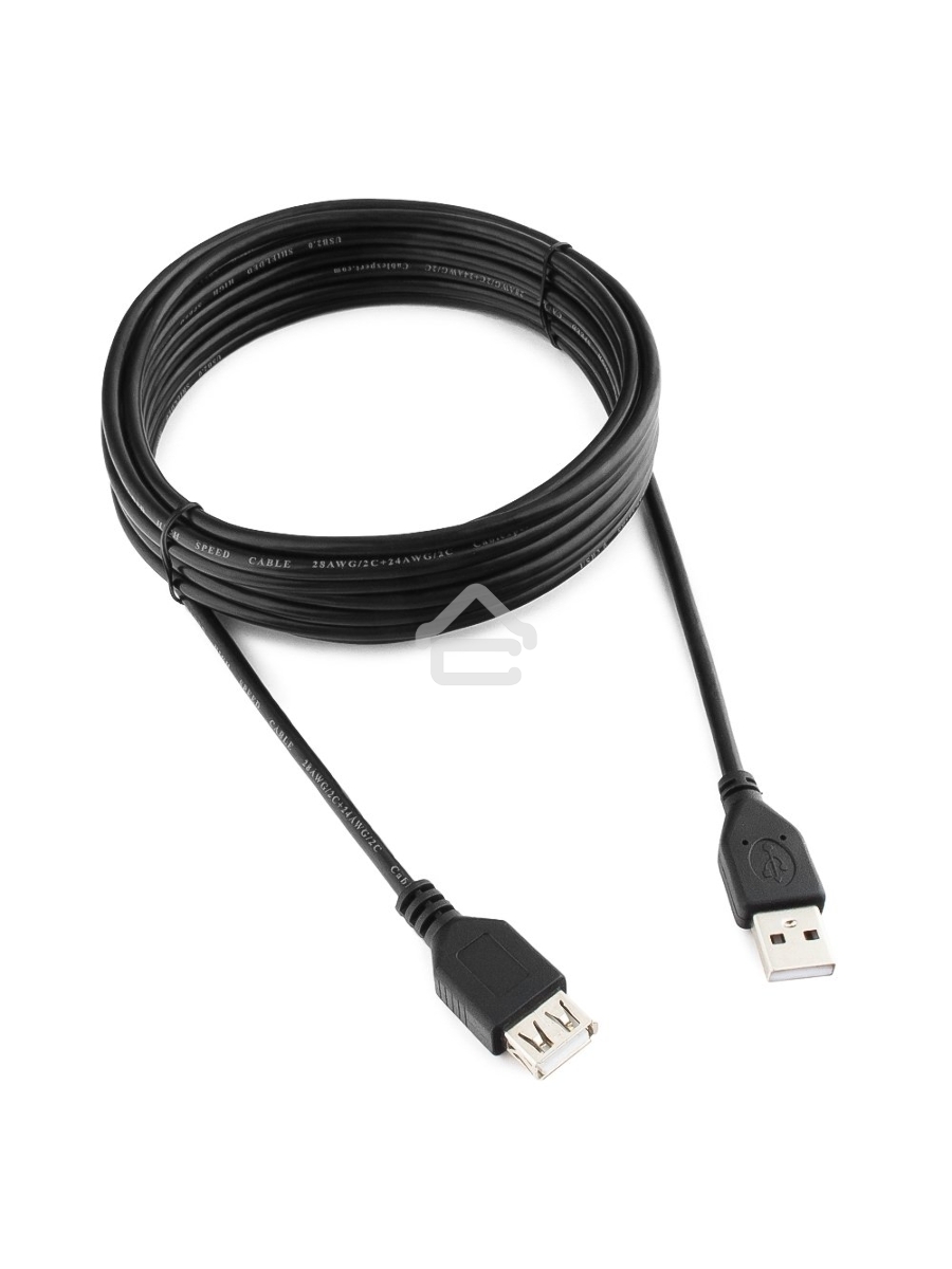 Кабель Gembird PRO CCP-USB2-AMAF-15C USB 2.0 кабель удлинительный 4.5м AM/AF позол. контакты, пакет