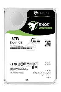 Жесткий диск Seagate Original SATA-III 18Tb ST18000NM000J Exos X18 512E (7200rpm) 256Mb 3.5