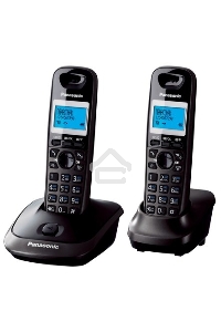 Телефон беспроводной (DECT) Panasonic KX-TG2512RU2 {Доп трубка в комплекте, АОН, Caller ID, спикерфон, полифония}