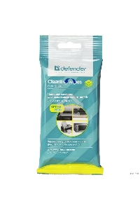 Чистящие салфетки Defender ECO для пластик.поверхностей, (не применять для ЖК- экранов!) /мягкая упаковка/ 20 шт /Россия