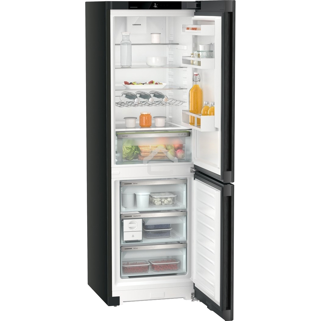 Холодильник Liebherr CNBDB 5223-22 001 черная нержавеющая сталь двухкамерный 225/94л морозилка снизу, No Frost