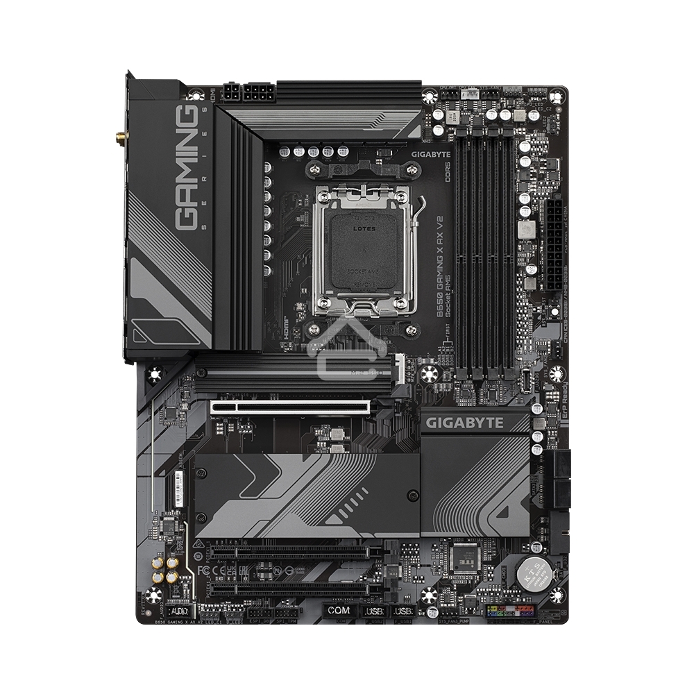 Материнская плата Gigabyte B650 GAMING X AX V2, AM5, AMD B650, 4xDDR5, 4xSATA, 3xM.2, 1xPCI-E 4.0 x16, 2xPCI-E 3.0 x1, 1xUSB-A 3.2 Gen 2, 3xUSB-A 3.2 Gen 1, 1xUSB-C 3.2 Gen 2, 1x 2.5Gb LAN, 3x3.5 мм, 7.1, ATX