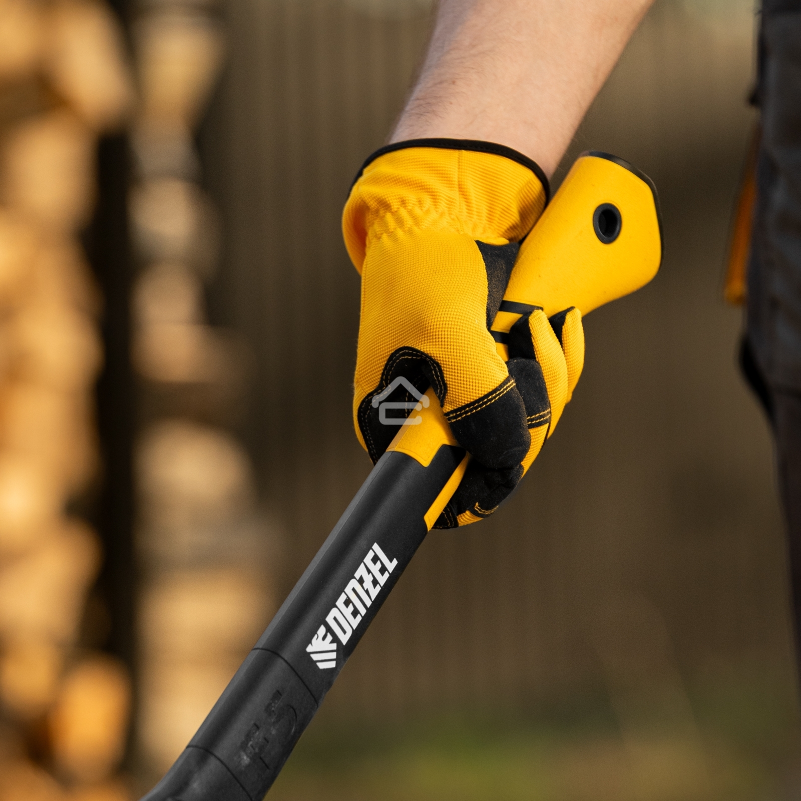 Топор-колун Denzel 21432 F5, 1100 гр, двухкомпонентная рукоятка, 500 мм