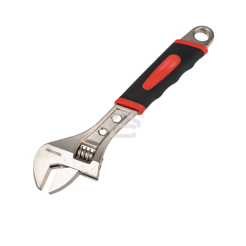 Разводной ключ Rexant 300 мм никелированный, двухкомпонентная рукоятка