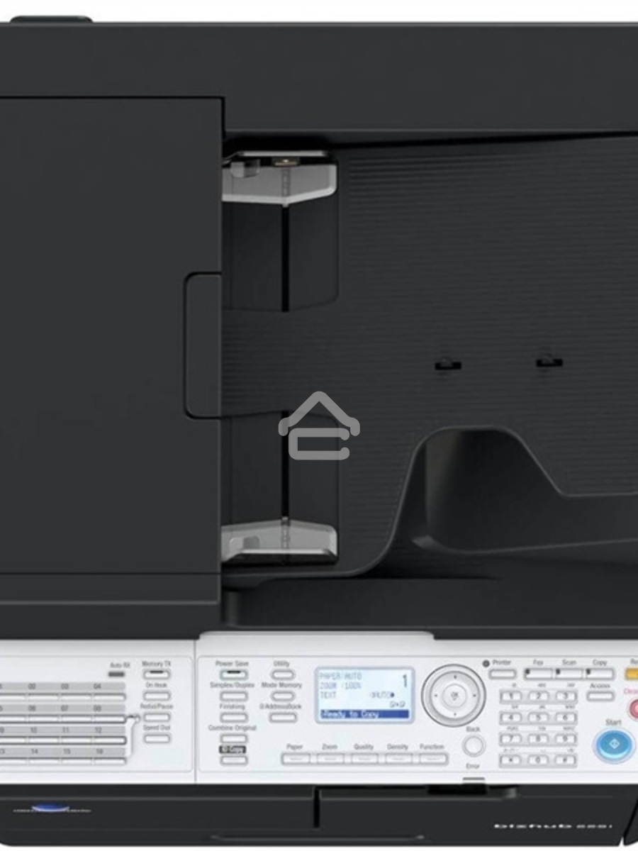 МФУ Konica Minolta bizhub 225i (А3, ч/б, 22 ppm, 256Mb, USB, Ethernet, лоток 250л, без крышки, без тонера)