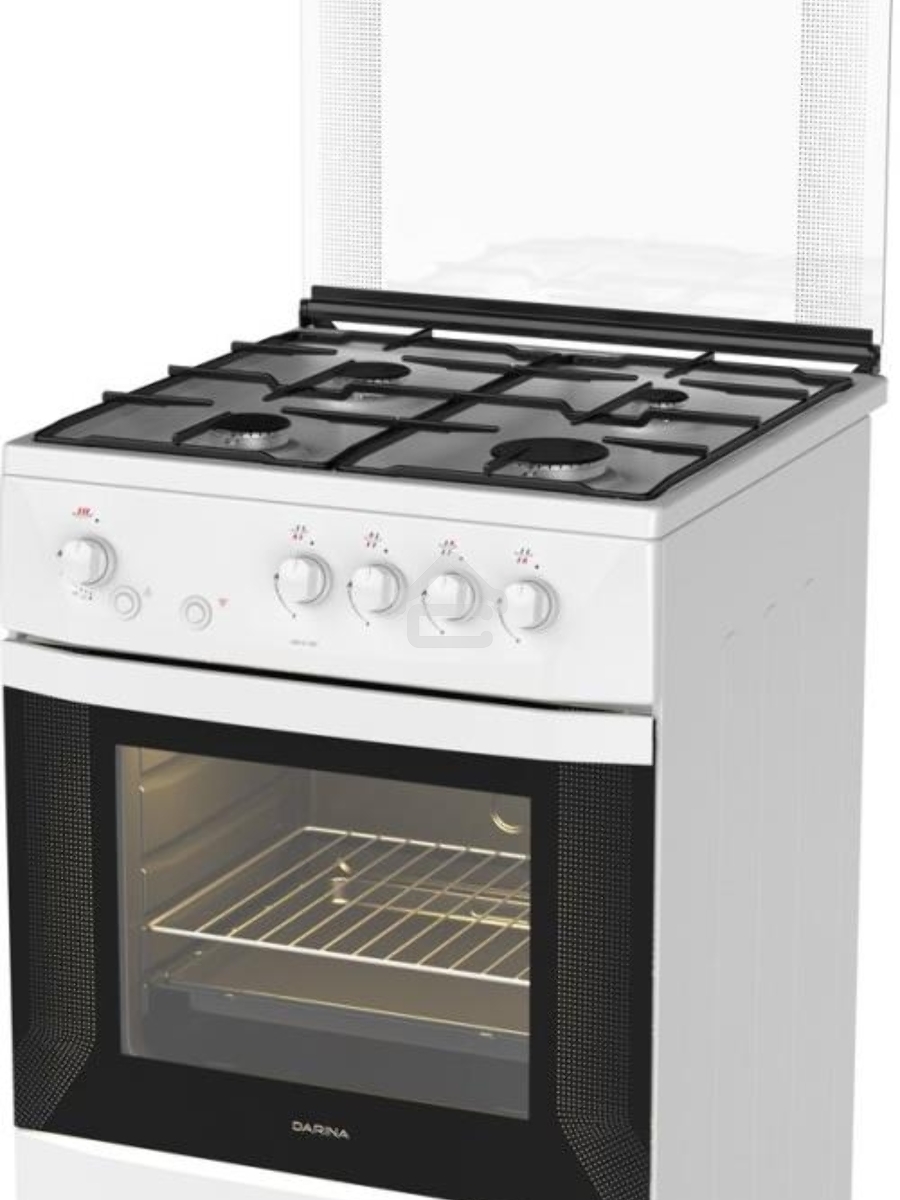 Плита газовая Darina 1D GM141 007 W белый, конфорок 4 шт, духовка 50 л, 60 см x 85 см x 60 см