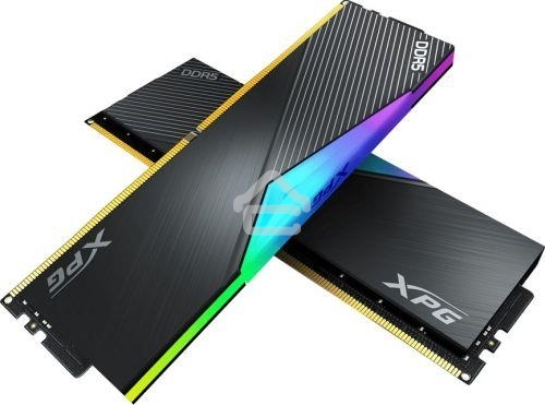 Оперативная память XPG Lancer, DDR5, 32Gb (2x16Gb), 6400MHz, CL32, DIMM, с радиаторами, RGB, черный