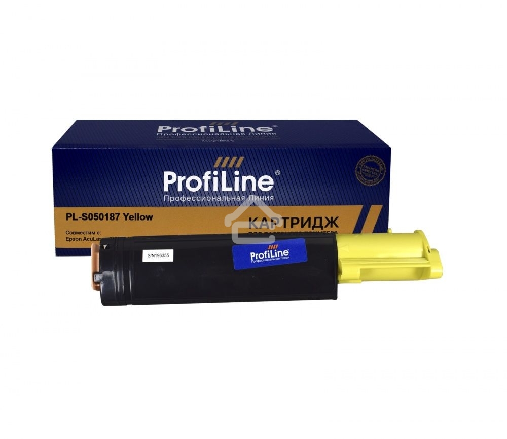 Картридж Тонер-туба ProfiLine PL-S050187 для принтеров Epson AcuLaser C1100D/C1100DN/C1100N/CX11N/CX11NF/CX11NFC/CX11NFT Yellow 4000 копий
