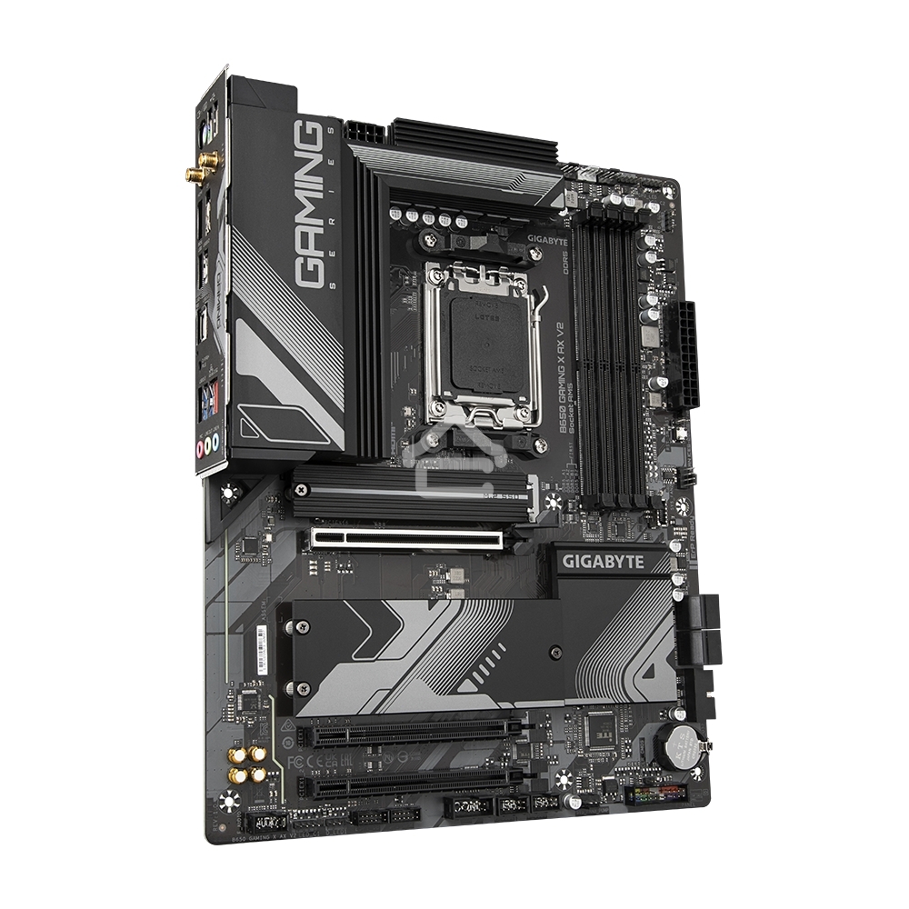 Материнская плата Gigabyte B650 GAMING X AX V2, AM5, AMD B650, 4xDDR5, 4xSATA, 3xM.2, 1xPCI-E 4.0 x16, 2xPCI-E 3.0 x1, 1xUSB-A 3.2 Gen 2, 3xUSB-A 3.2 Gen 1, 1xUSB-C 3.2 Gen 2, 1x 2.5Gb LAN, 3x3.5 мм, 7.1, ATX