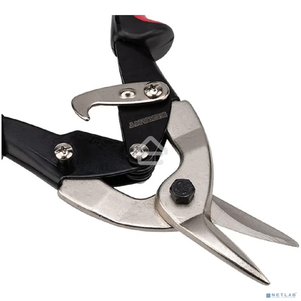 Ножницы по металлу левые Rexant 260 мм никелированные, двухкомпонентные рукоятки