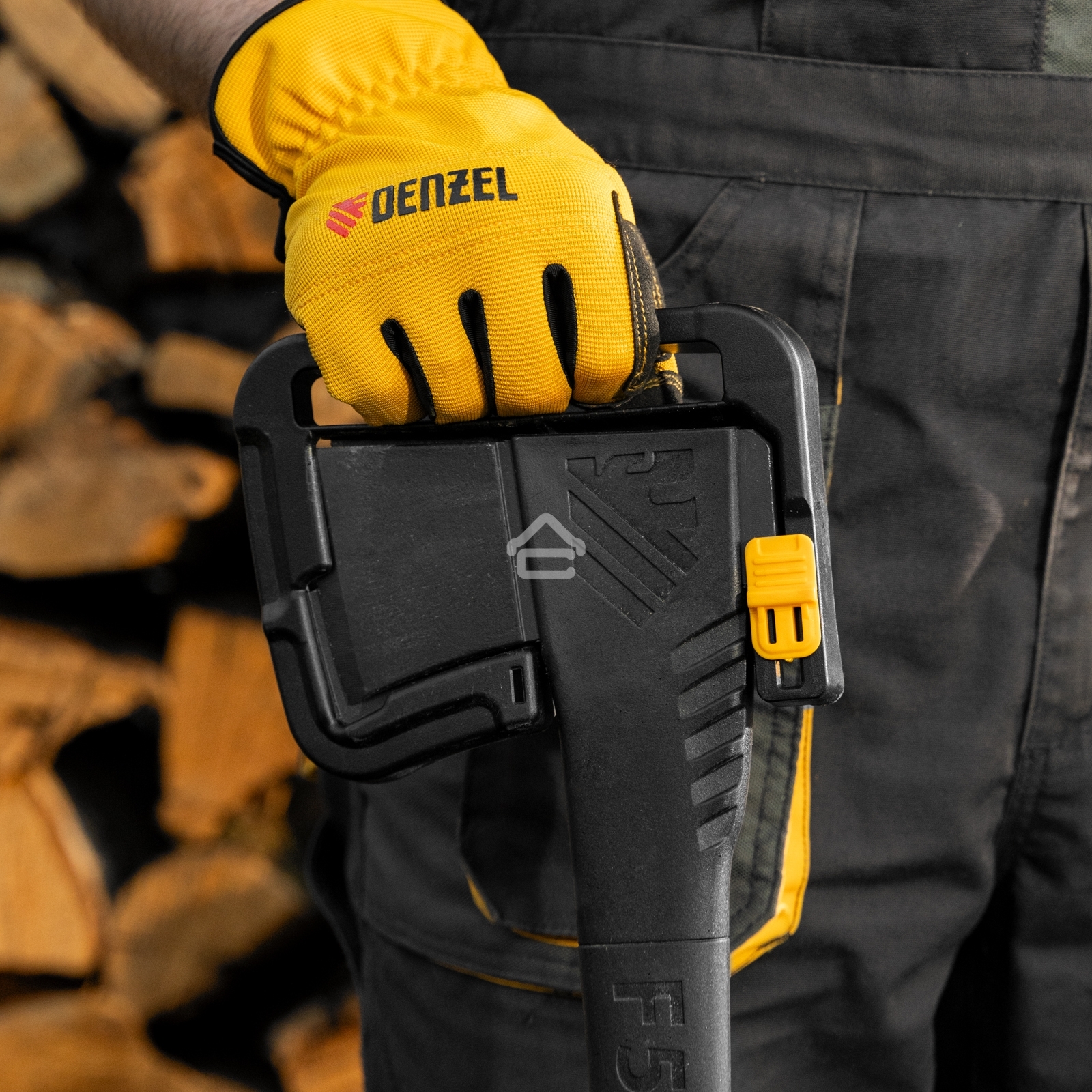 Топор-колун Denzel 21432 F5, 1100 гр, двухкомпонентная рукоятка, 500 мм