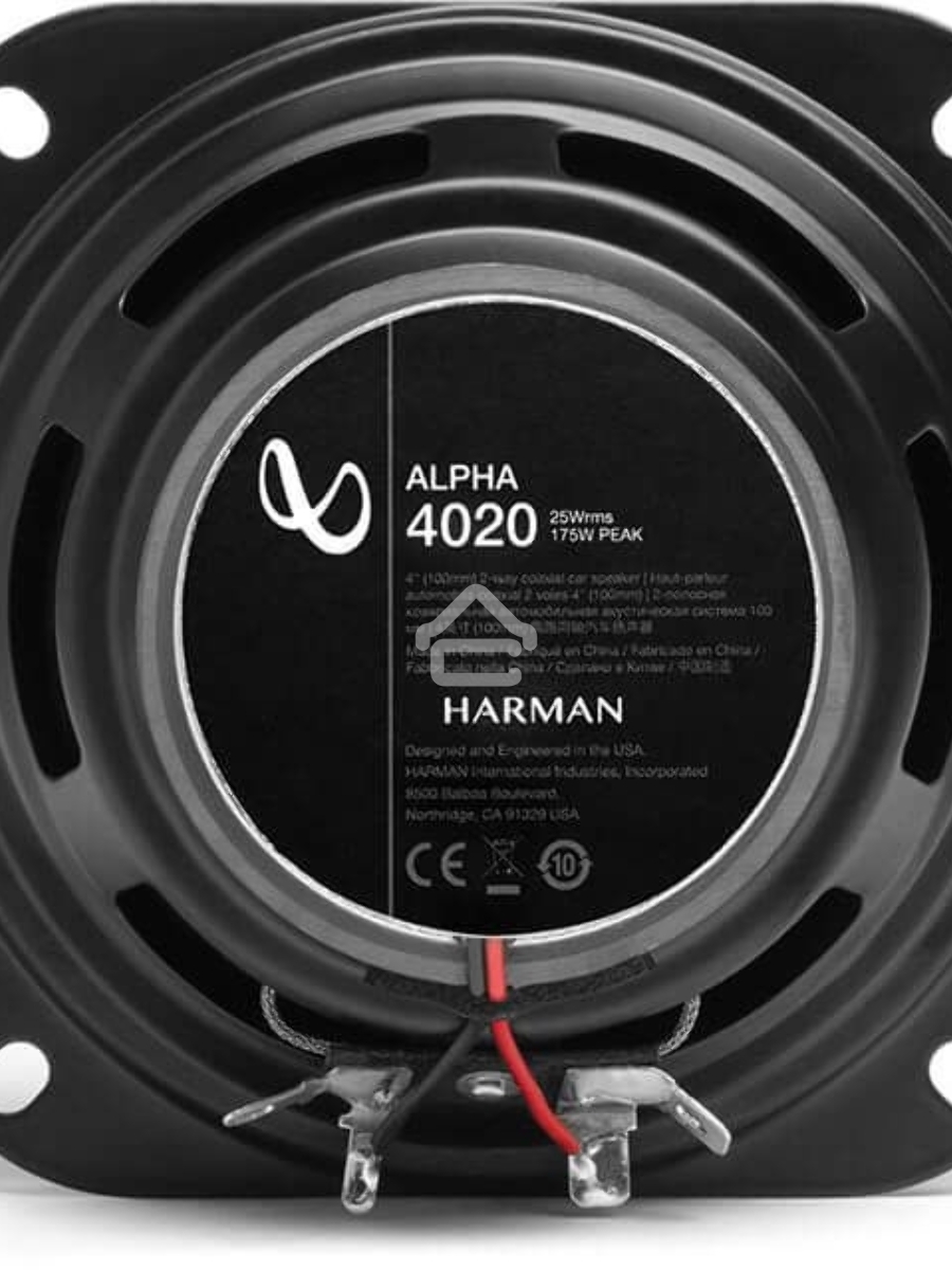 Колонки автомобильные Infinity Alpha 4020 (без решетки) 175Вт 88дБ 4Ом 10см (4дюйм) (ком.:2кол.) коаксиальные двухполосные