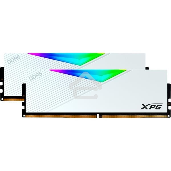 Оперативная память XPG Lancer, DDR5, 32GB (2x16GB), 7200MHz, CL34, DIMM, с радиаторами, RGB, белый