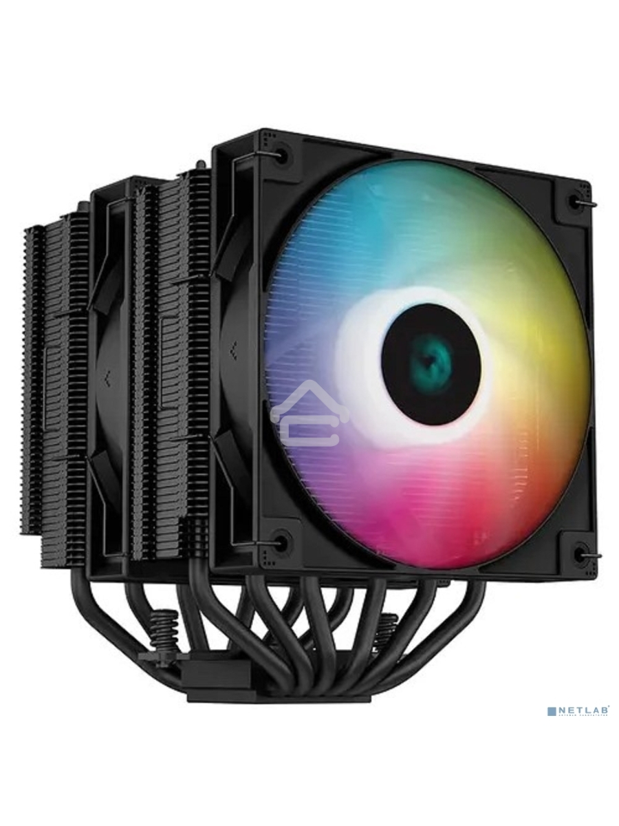 Кулер для процессора DEEPCOOL AG620 BK ARGB черный, 120 мм, алюминий/медь, 1850 об/мин, 29.4 дБ, 4 pin, 260 Вт, 157 мм