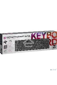 Клавиатура Defender Element HB-520  проводная, USB, черный