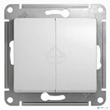 Механизм выключателя 2-кл. СП GLOSSA 10А IP20 10AX бел. SchE GSL000151