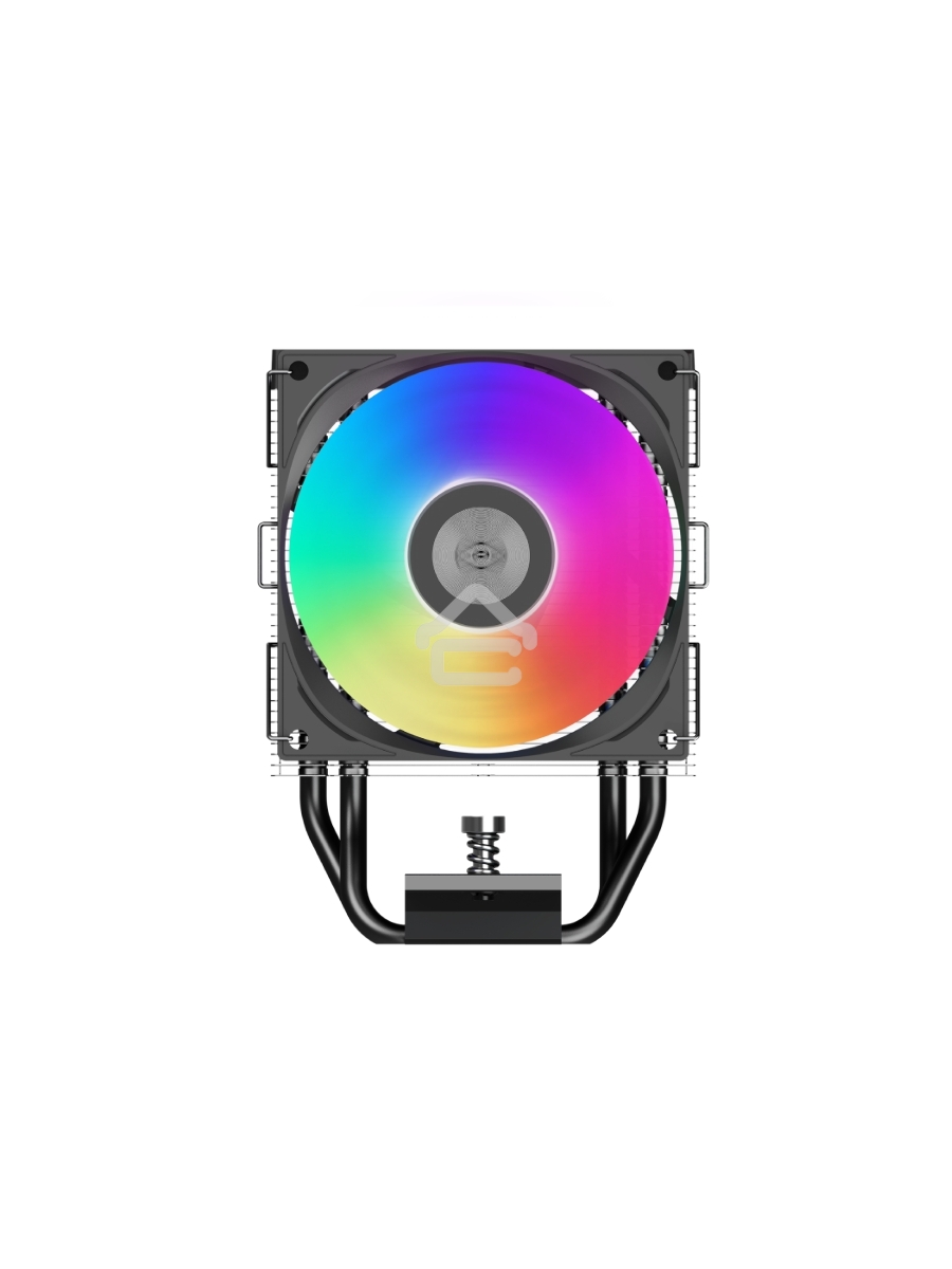 Кулер PCCooler R400 ARGB черный 92мм алюминий+медь 2200r[m 30db 4-pin 180W 133мм
