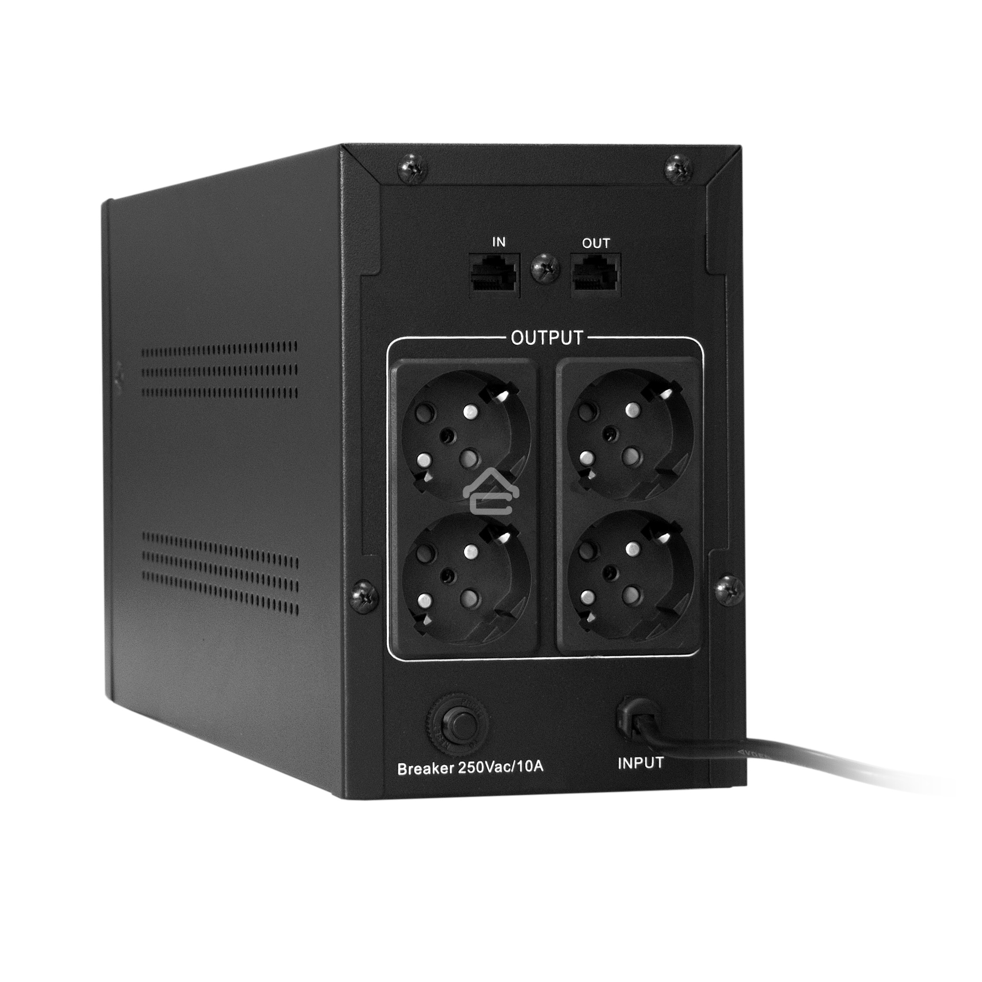 Источник бесперебойного питания ExeGate SpecialPro UNB-2000.LED.AVR.EURO.RJ <2000VA/1200W, LED, AVR, 4 евророзетки, RJ45/11, Black>