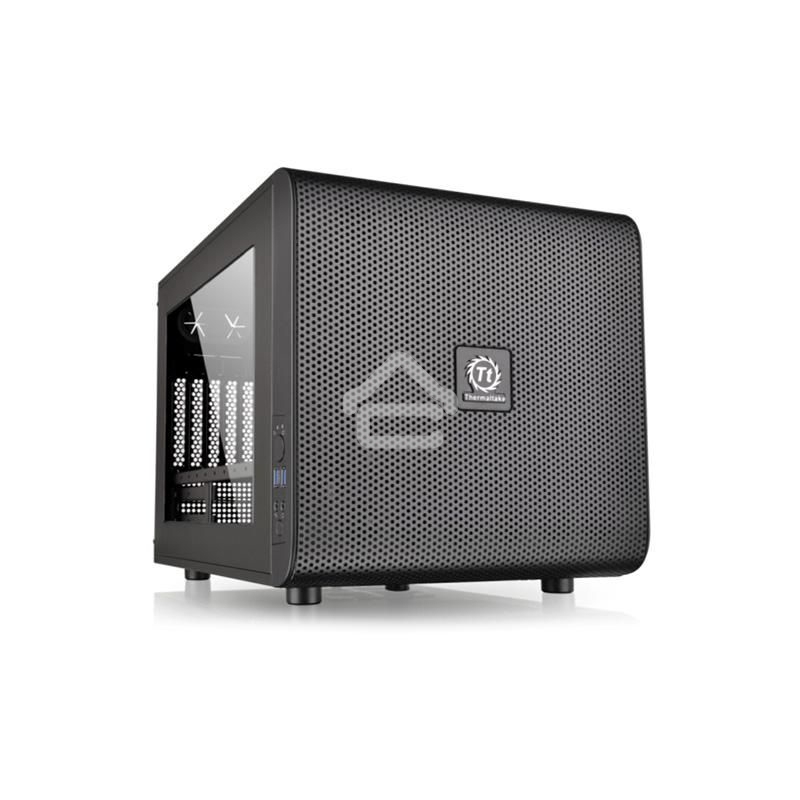 Компьютерный корпус Thermaltake Case Tt Core V21 CA-1D5-00S1WN-00 mATX/ win/ black/ USB3.0/ no PSU