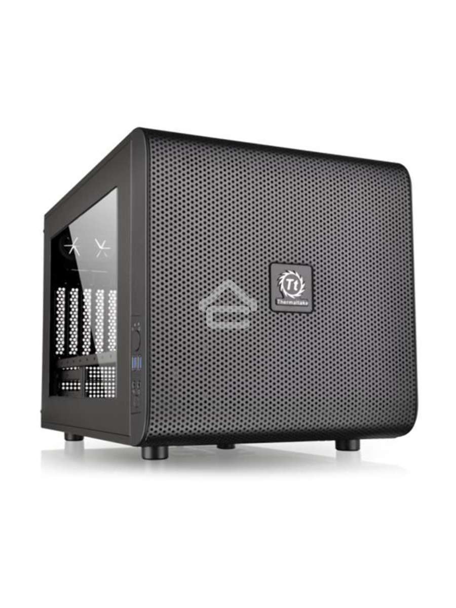 Компьютерный корпус Thermaltake Case Tt Core V21 CA-1D5-00S1WN-00 mATX/ win/ black/ USB3.0/ no PSU