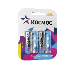 Элемент питания алкалиновый LR LR6 BP-4 (блист.4шт) Космос KOCLR64BL_classic