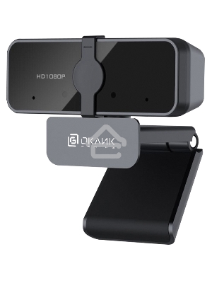 Камера Web Oklick/Оклик OK-C21FH черный 2Mpix (1920x1080) USB2.0 с микрофоном