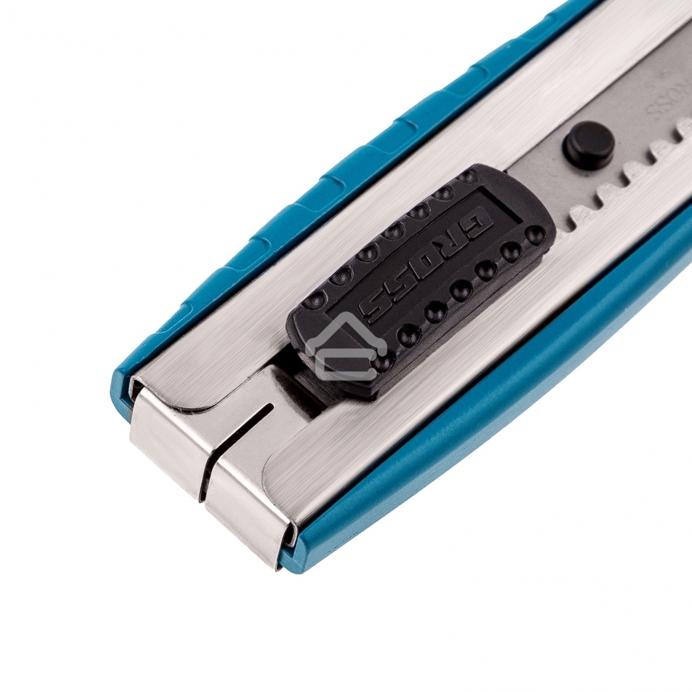 Нож Gross 160 мм, метал.корпус, выдв. сегм. лезвие 18 мм (SK-5), метал. напр-щая, клипса для ремня