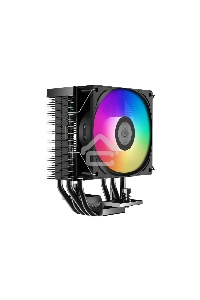 Кулер PCCooler R400 ARGB BK S115X/1200/1700/AM4/AM5 (TDP 180W, 90mm ARGB Fan, 4 тепловые трубки 6мм, 650-2200RPM, 28,3dBa)