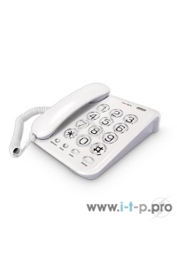 Телефон проводной teXet TX-262 светло-серый