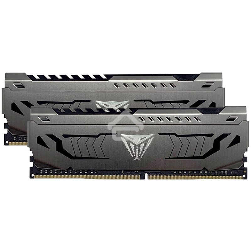 Оперативная память Patriot Viper Steel, DDR4, 8GB (2x4GB), 3200MHz, CL16, DIMM, с радиатором, черный