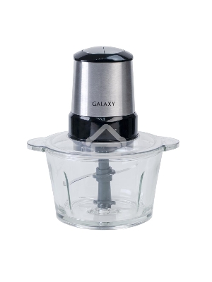 Измельчитель электрический Galaxy Line GL 2355, серебристый с черным, стеклянная чаша 1,5 л, 400 Вт, импульсный режим
