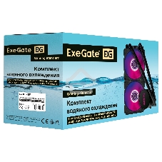 Система жидкостного охлаждения ExeGate BlackWater-240V2.PWM.RGb черный, 120 мм, алюминий, 2000 об/мин, 22 дБ, 4 pin, 220 Вт