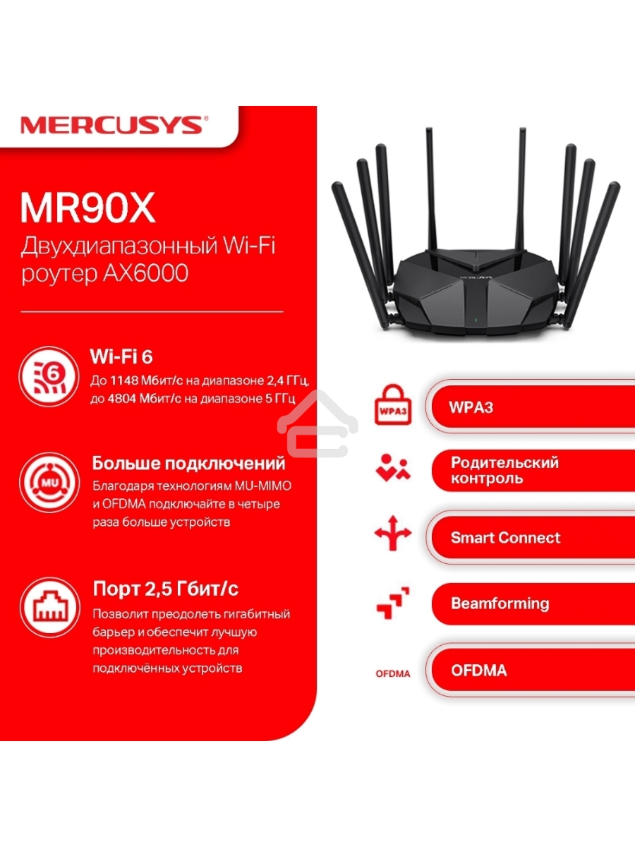 Маршрутизатор AX6000 Dual-Band Wi-Fi 6 Router