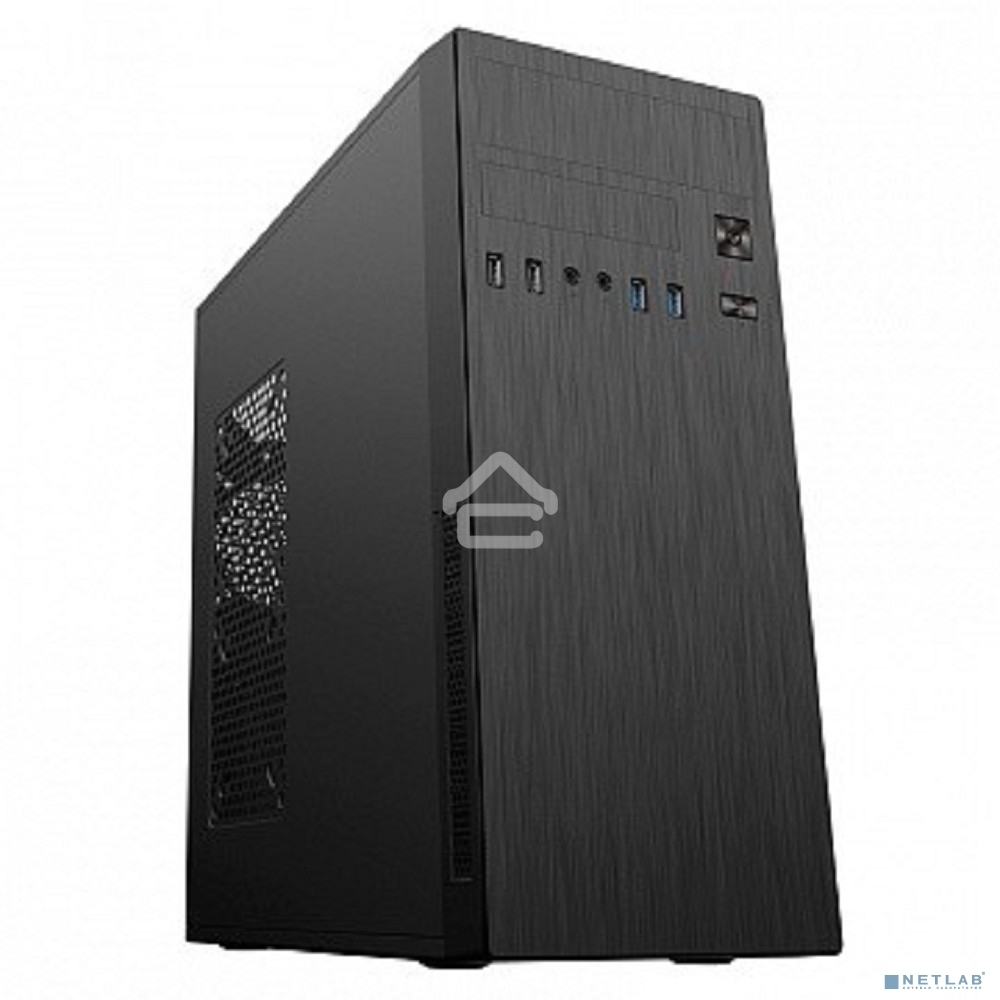 Компьютерный корпус MidiTower Powerman DA812BK Black PM-500ATX-F 2*USB 2.0+2*USB 3.0 Audio ATX