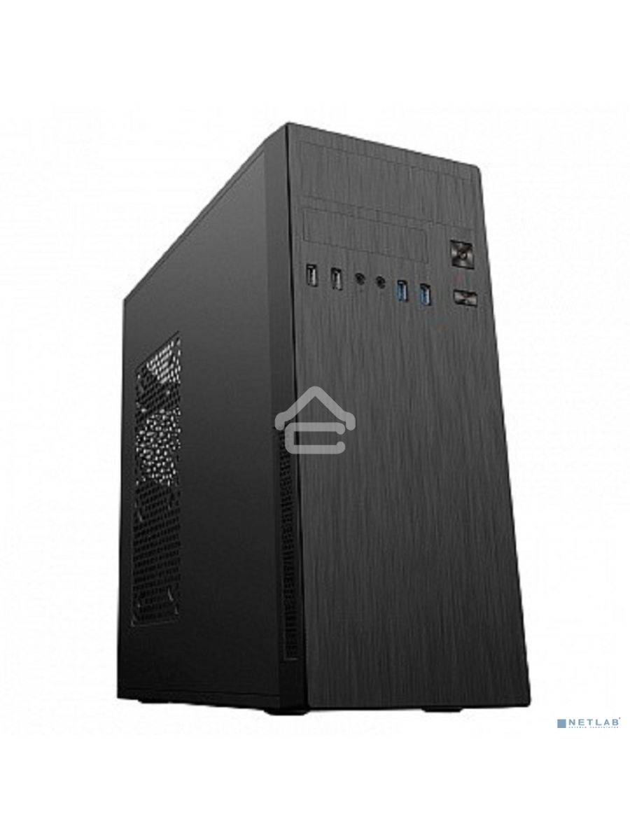 Компьютерный корпус MidiTower Powerman DA812BK Black PM-500ATX-F 2*USB 2.0+2*USB 3.0 Audio ATX