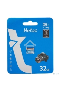 Флеш карта microSDHC 32GB Netac P500 <NT02P500STN-032G-S>  (без SD адаптера) 80MB/s