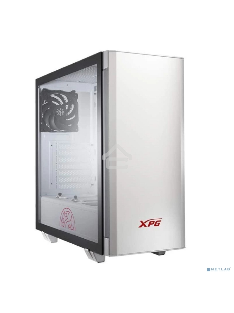 Компьютерный корпус XPG INVADER-WHITECOLOR BOXWORLDWIDE (ATX, подсветка ARGB, 2 вентилятора 120мм, стеклянная боковая панель, ,белый)