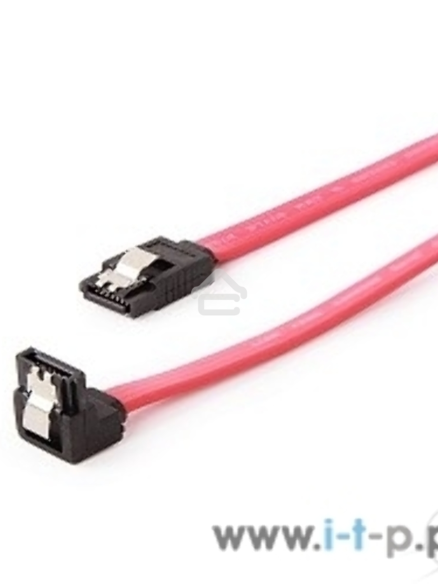 Кабель интерфейсный SATA Cablexpert CC-SATAM-DATA90, 50см, угловой разъем, 7pin/7pin, защелка, пакет