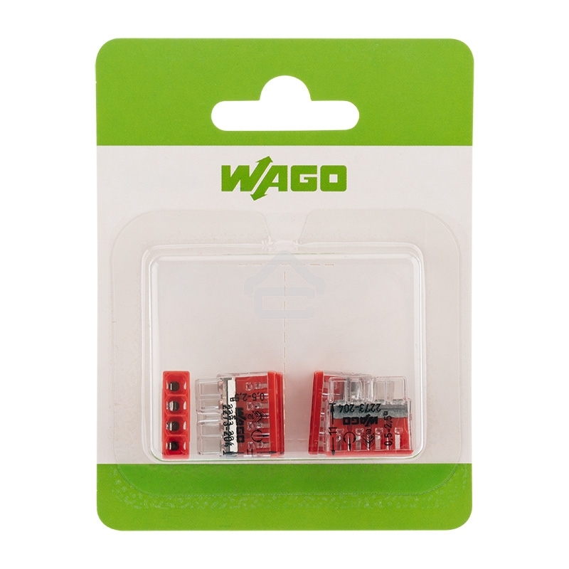 Электромонтажные экспресс-клеммы (2*2.5 мм2) 5шт WAGO
