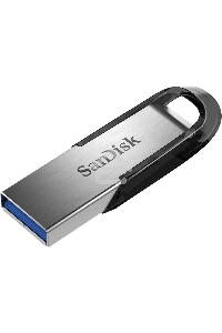 Флеш диск Sandisk 128Gb Cruzer Ultra Flair SDCZ73-128G-G46 USB3.0 серебристый/черный