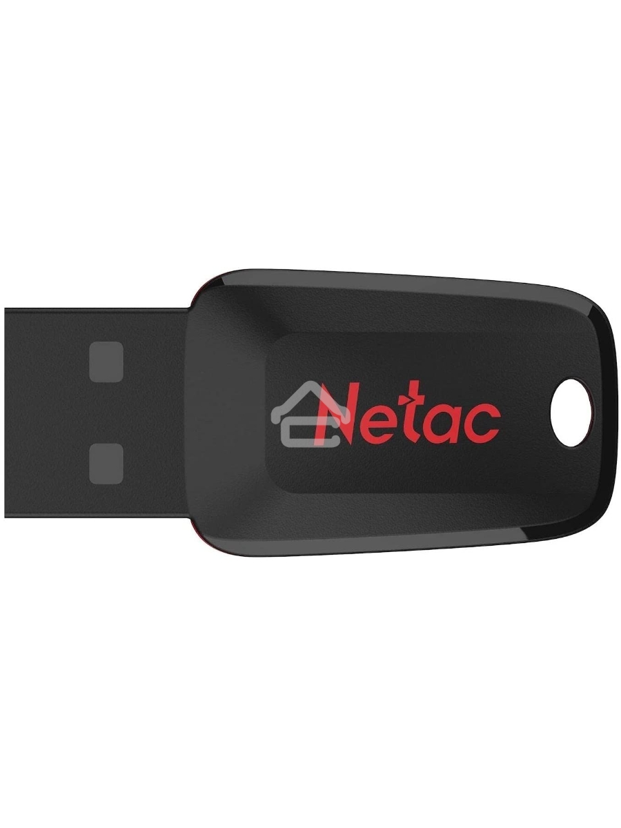 Флеш диск Netac U197 16Gb <NT03U197N-016G-20BK>, USB2.0, пластиковая, черная