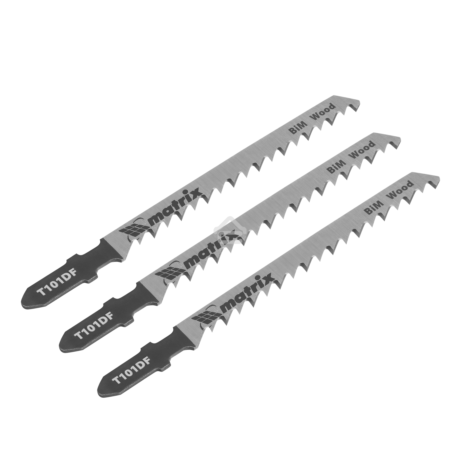 Полотна для электролобзика Matrix по дереву, 3 шт. T101DF, 75 x 4мм, Bimetal