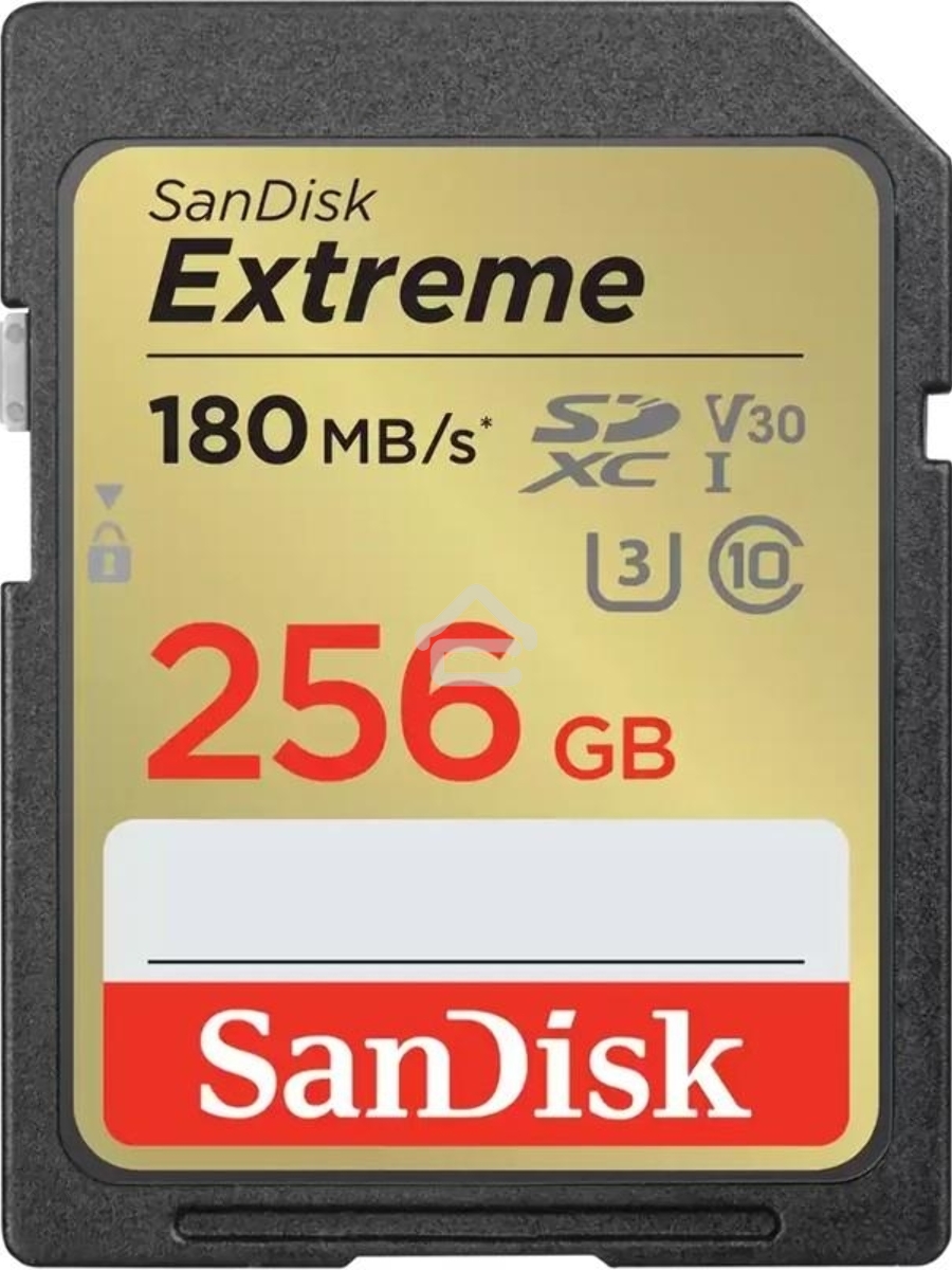 Флеш карта SD 256GB SanDisk SDXC Class 10 V30 UHS-I U3 Extreme, 180MB/s
